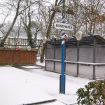 Biergarten noch im Winterschlaf