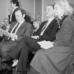 Dr. Ernst Albrecht (mi) mit Frau Heidi Adele, rechts Bürgermeister Alfred Ziemba