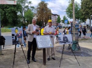 Buergermeister Pollehn und Ruediger Borrmann