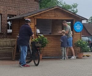 Verkauf von Heidelbeeren